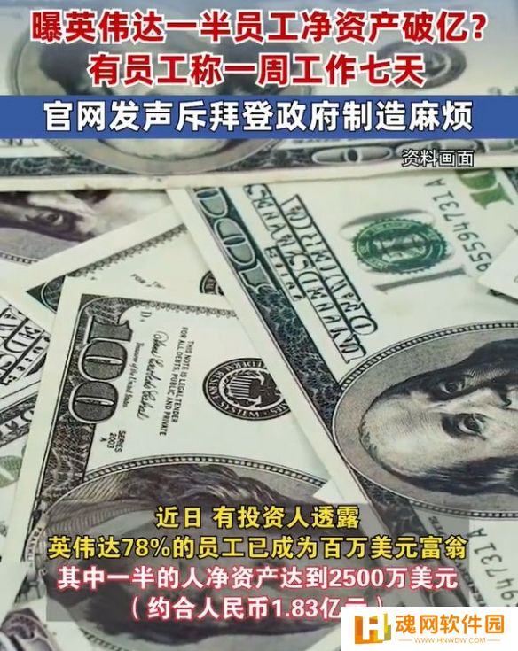 近半英伟达员工净资产破亿，财富曝光后引发网友热烈讨论