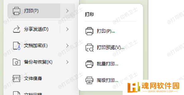 预览打印文件