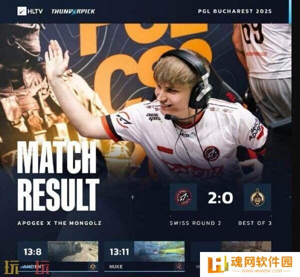 CS2 PGL布加勒斯特第二日赛果！3DMAX进入2-0组！