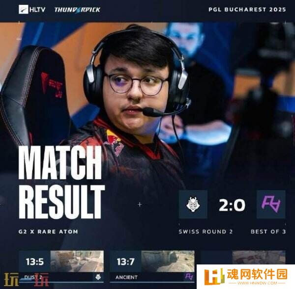 CS2 PGL布加勒斯特第二日赛果！3DMAX进入2-0组！
