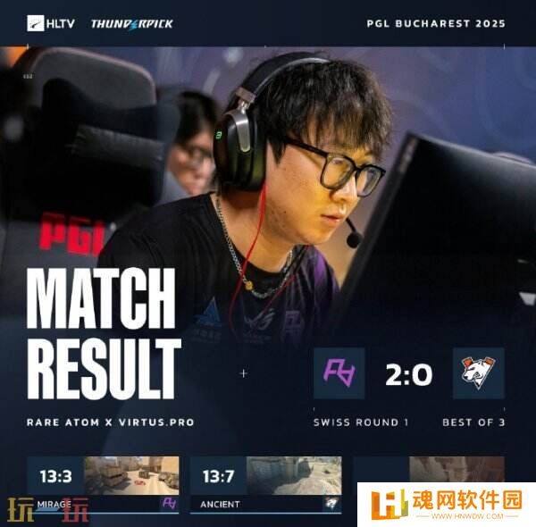 CS2 PGL布加勒斯特站小组赛首日赛果！3DMAX进入1-0组！